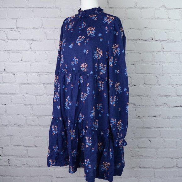 NWT FREE PEOPLE Linen Blend Petit Fours Dress… - Picture 7 of 10